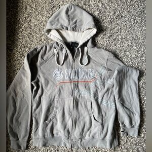 Element Skateboarding Hoodie Grey vintage
